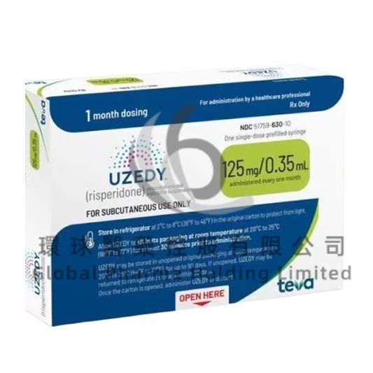 UZEDY-RISPERIDONE (利培酮缓释注射用混悬液)